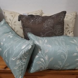 Beautiful Down Fill Decorative Embroidered Pillows